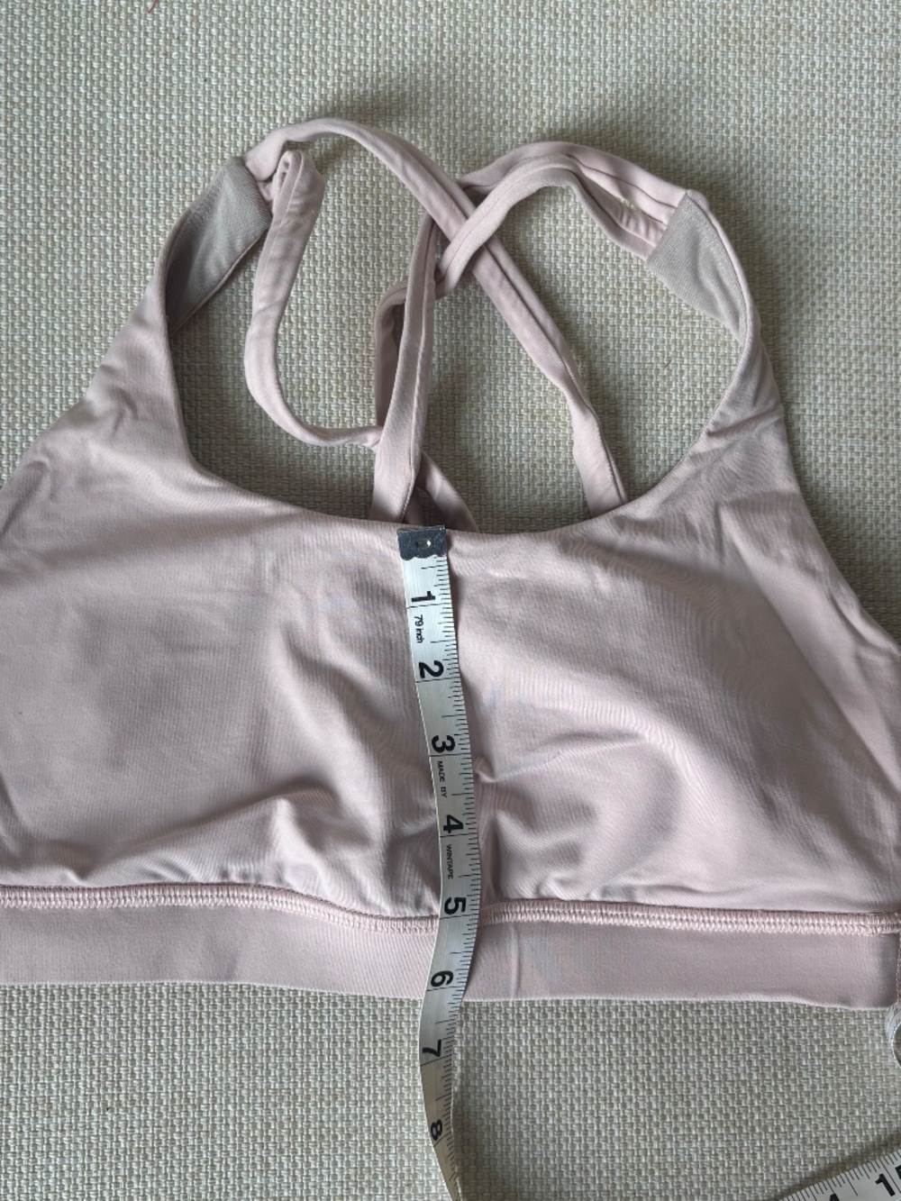 Classic Lululemon Energy Bra 6 Light Pink Run Lift Climb Yoga Pilates - Picture 10 of 10